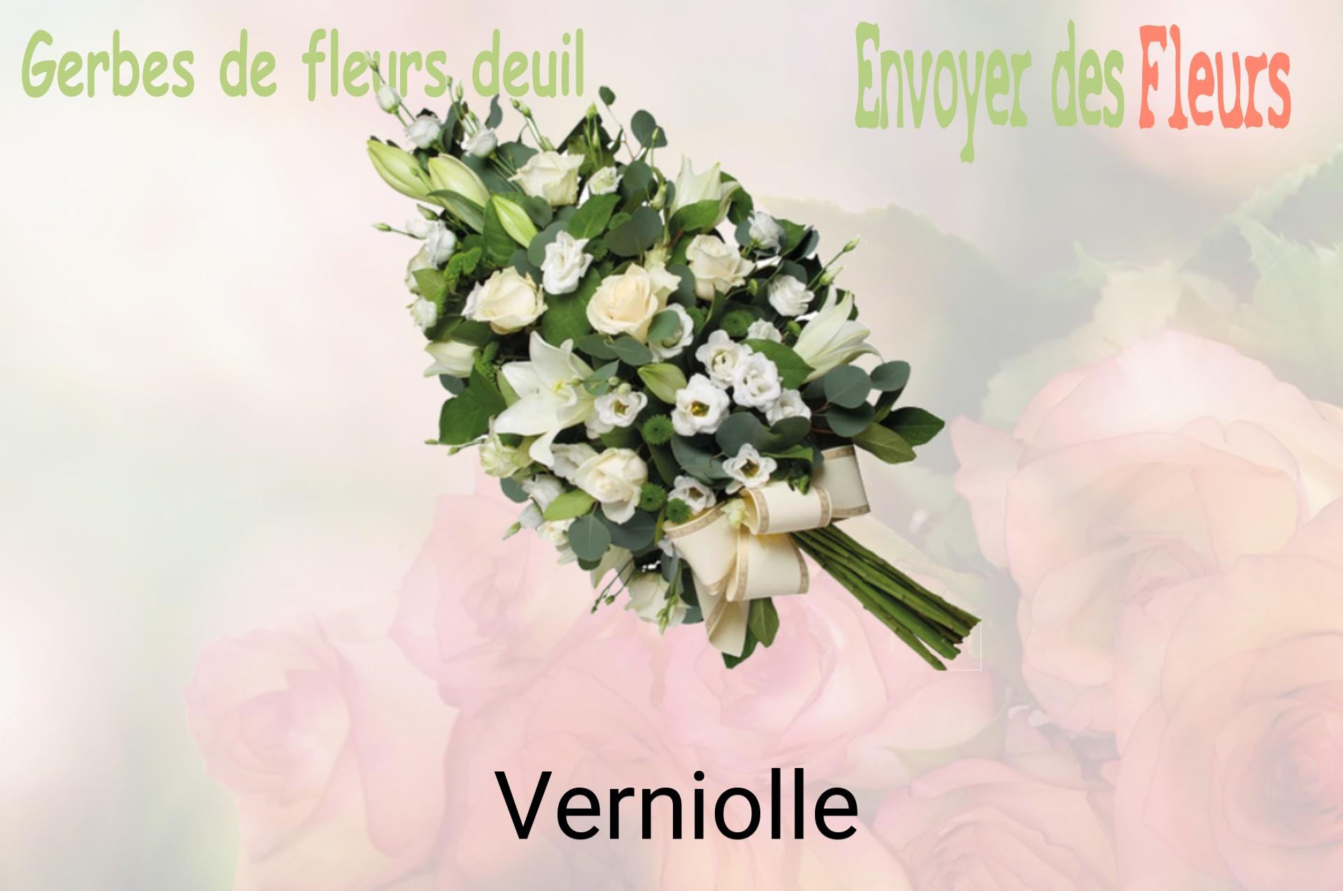 Gerbe de fleurs de deuil livrée à Verniolle